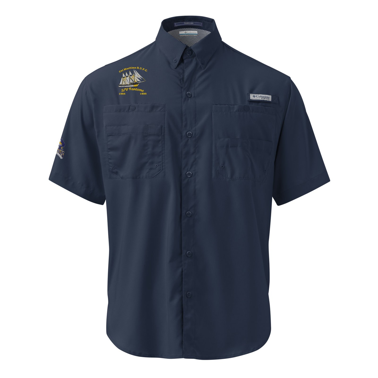 Premium Embroidered Men’s Columbia short sleeve button shirt